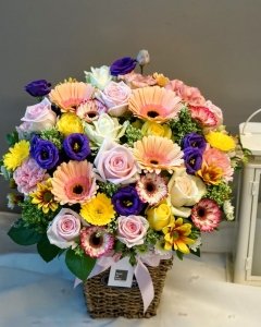 BE MY FOREVER&rdquo; FLOWER BASKET