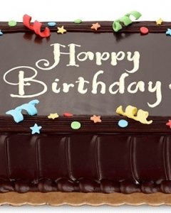 Happy birthday chocolate cake
