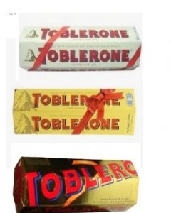 Triple flavor toblerone