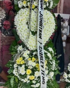 a Devotion Arrangement (white & yellow)